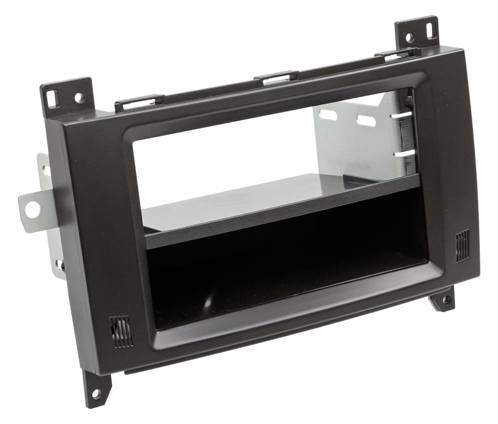 ACV Mascherina Autoradio 2 DIN Nero - Compatibile Con Mercedes Classe C W203, CLK W209, Vito/Viano W639