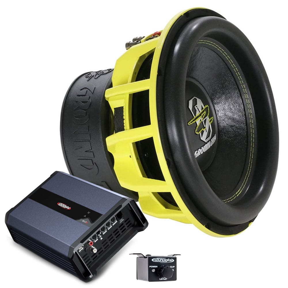 GROUND ZERO ウーファー 黒と黄色